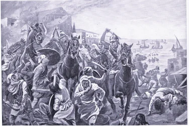 Die Eroberung von Tyrus durch Evagoras von Zypern